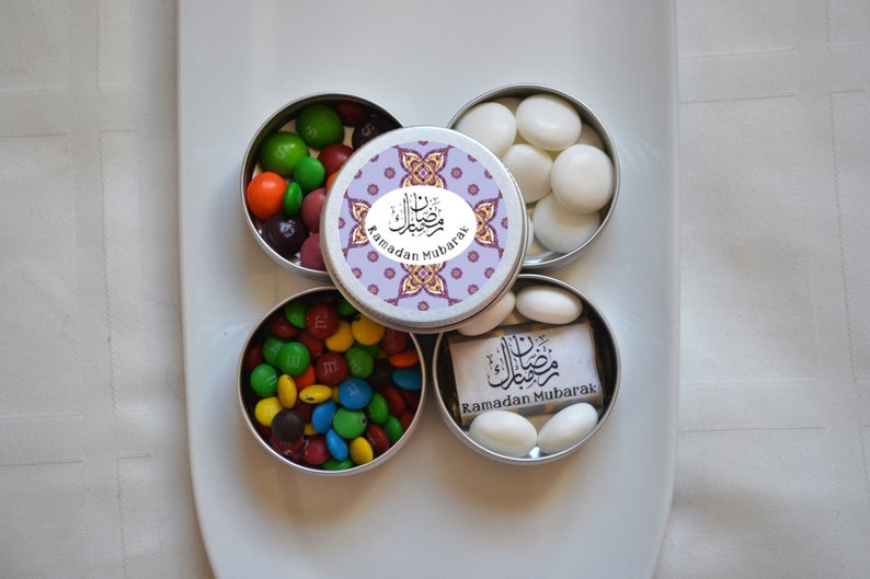 Ramadan Candy boxes Set of 10, Ramadan goodie bags, Ramadan kids favors, Ramadan treats gifts for kids, Ramadan party supply, Eid candy tins image 3