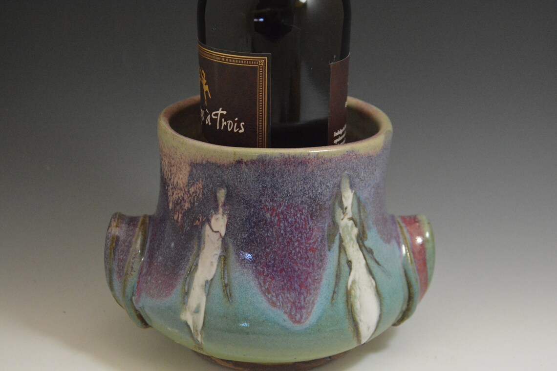 Wine Ceramic Cooler. Pottery Wine cooler Pottery Wedding gift Etsy