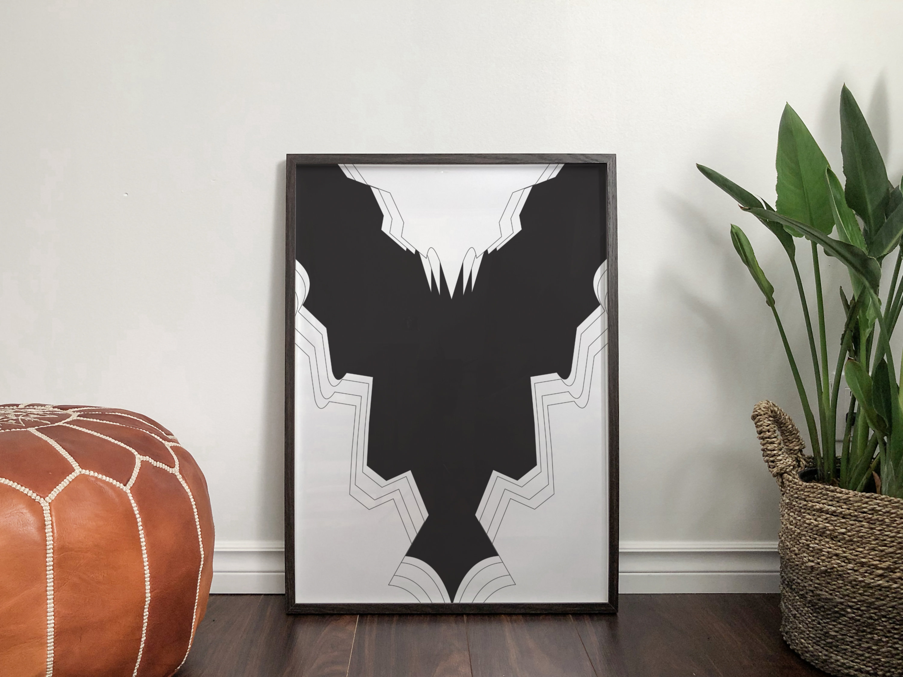 Black and White Abstract Geometric Wall Art Instant Download - Etsy