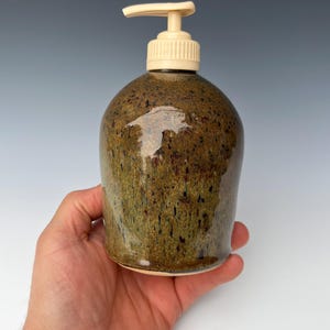 Wheel thrown soap dispenser