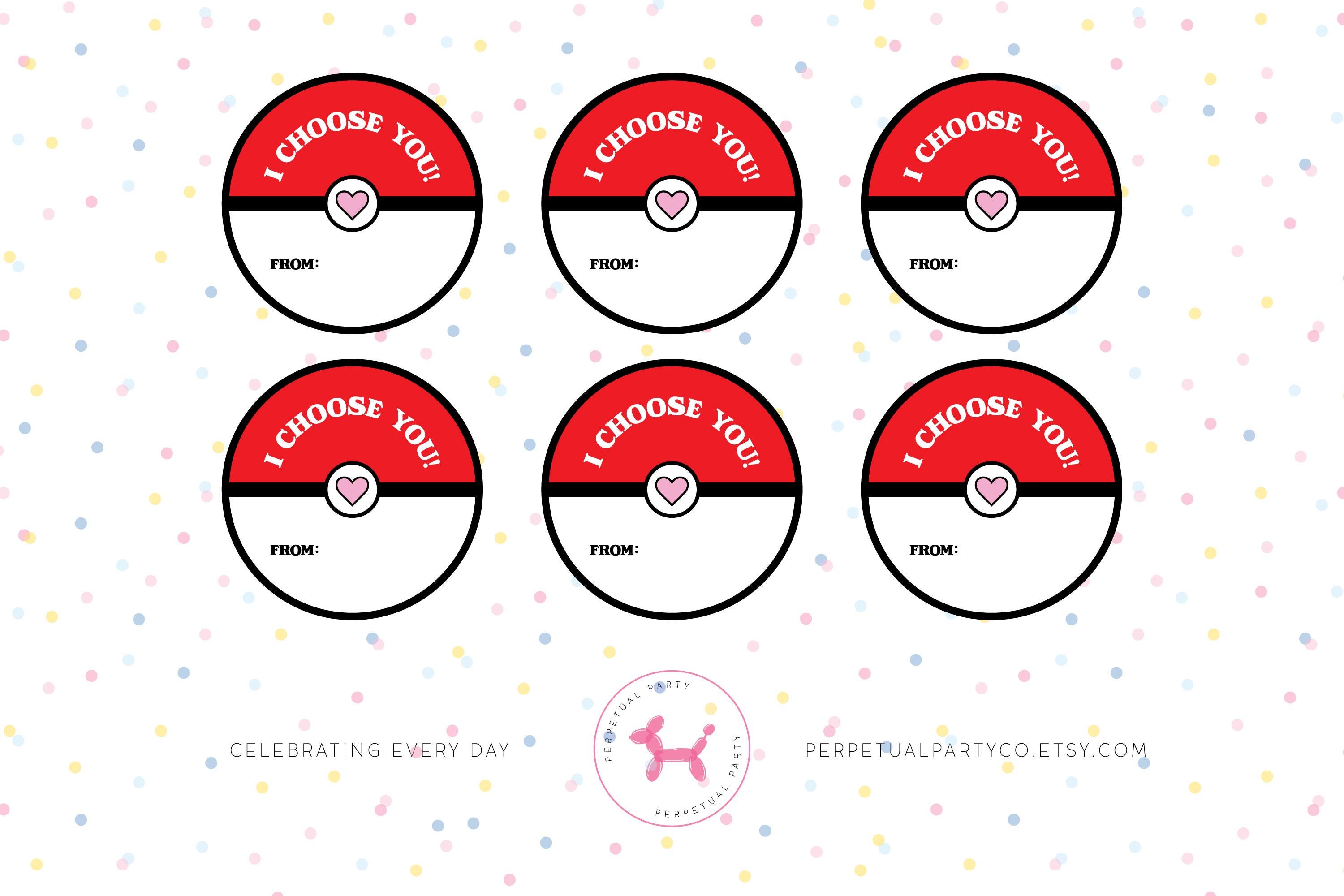 i choose you pokemon card valentines i choose you pokemon valentine card Limited Edition Hand Drawn V-Day Card   Poke Pet Shop