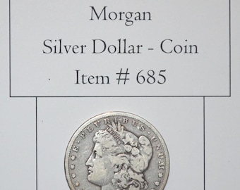 1878 CC, Morgan Silver Dollar, # 685, silver dollars, silver coins, vintage coins