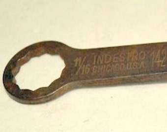 Indestro Box End Wrench, end wrench, # 072, mechanic wrench, shop tools, mechanic tools, machinist tools, toolmaker tools, farm tools