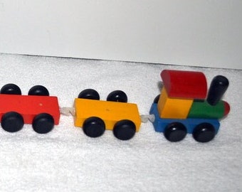 Wooden Train Set, # 214, wooden trains, birthday gifts, child toys, toys, antiques, collectables, gifts, toys for boys, collectable toys