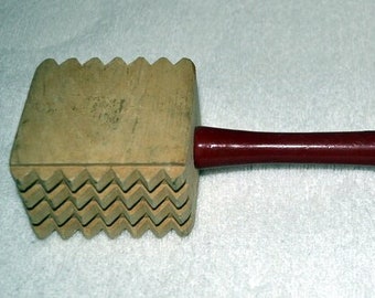 Meat Mallet, #T-1158, Tenderizer, Kitchen Mallet, Utensils, Kitchen Utensils, Antiques, Collectables