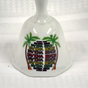 Daytona Beach Ceramic Bell, # 157, vintage bell, hand bell, collectable bell, porcelain bell, Daytona Beach