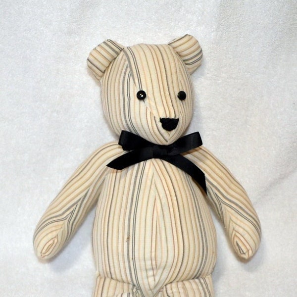 1 - Remembrance Bear, Keepsake Bear, Memory Bear, Memorial Bear, Stuffed Animal, Teddy Bear