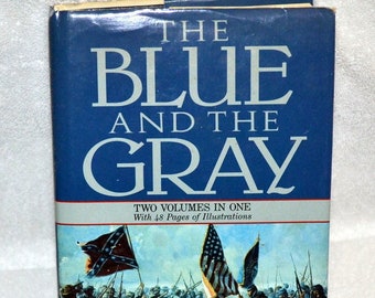 The Blue And The Gray, vintage books, books, antiques, collectables, history books