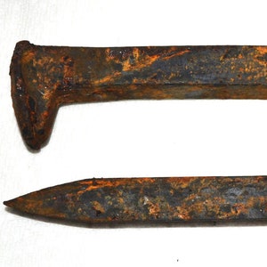 Railroad Spikes, # 1175, spikes, nails, vintage railroad spikes, old railroad spikes, antiques, collectables
