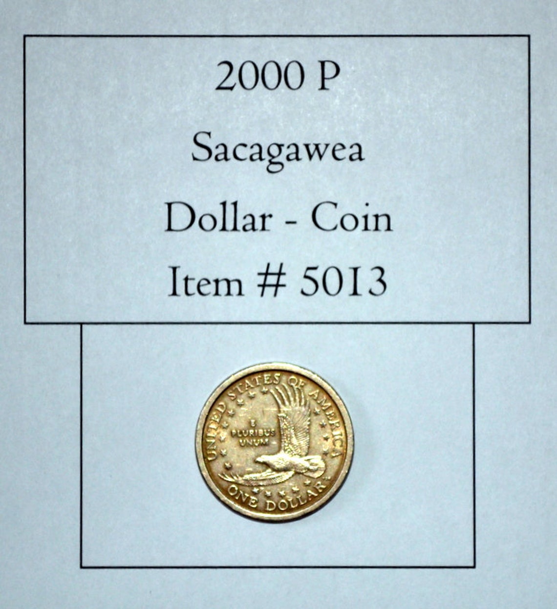 2000 P Sacagawea One Dollar Coin 5013 US Dollar Coins - Etsy