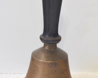 Vintage Brass Hand Bell, # 1075, hand bell