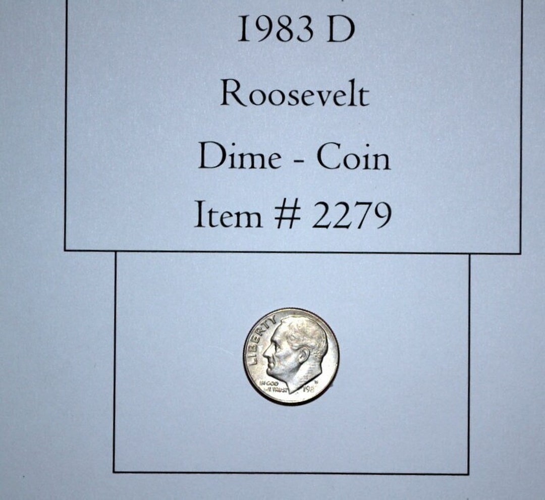 1983 D Roosevelt Dime, # 2279, Roosevelt Dimes, Collectable Dimes