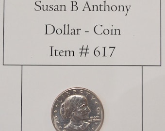 1980 S, Susan B Anthony Dollar, # 617, vintage coins, dollar coins