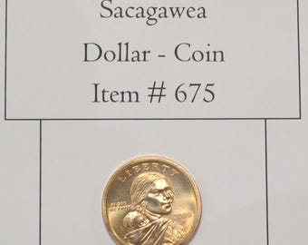 2008 P, Sacagawea Liberty Dollar, # 675, Sacagawea Dollar, Sacagawea coins, vintage coins, dollar coins