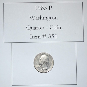 1983 P, Washington Quarter, # 351