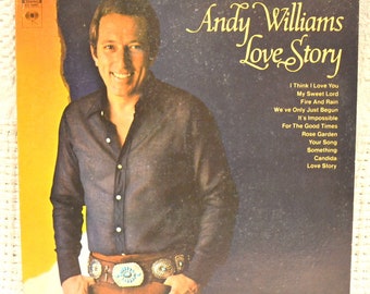 LP, Andy Williams, Love Story, vintage albums, vintage records, records, vinyl records, albums, vinyl records, gifts, antiques, collectables