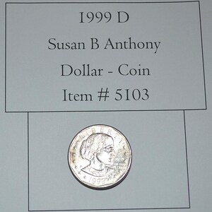 1999 D, Susan B Anthony Dollar, # 5103