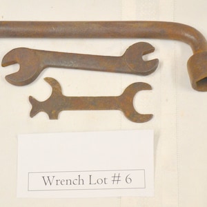 Wrench Set, # 6, vintage wrenches, antique wrenches, wrenches, tools, old tools, vintage tools, mechanics tools, machinist tools, farm tools