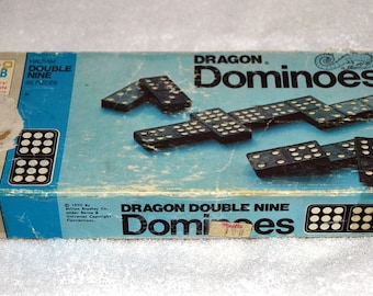 Nr. 406, Dominos Set, Spiel, Spiele, Spielzeug, Vintage Spielzeug, Antiquitäten, Sammlerstücke