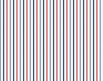 Red, White and True - Stripe (Off White) C13188 by Dani Mogstad for Riley Blake Designs