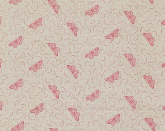 Antoinette - Henriette - Butterflies - Blender (Smoke) 13954 13 by French General for Moda Fabrics