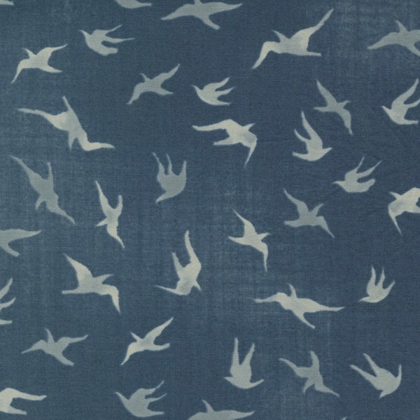 CLOSE OUT - To The Sea - Kittiwake - Seagull  (Ocean) 16933 13 by Janet Clare for Moda