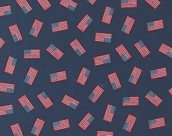 Stateside - Americana - Flags  (Navy) 55612 13 by Sweetwater for Moda