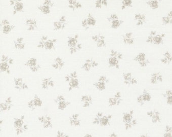 Bliss - Tranquility - Small Floral (Cloud Pebble) 44316 21 by 3 Sisters for Moda