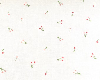 Hush Hush 3 - Cherries (Cherries Jubilee) (White) C14065 by Rachel Erickson of Citrus & Mint Designs for Riley Blake Designs