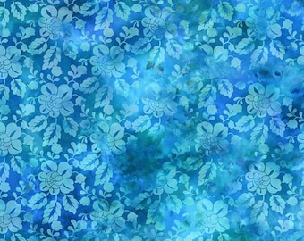 Prism - Peony (Blue) 4JYQ-2 by Jason Yenter for In The Beginning Fabrics