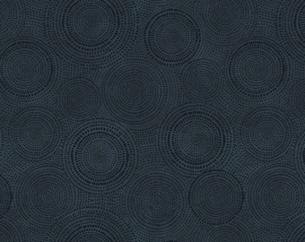 Radiance - Basics - Circles (Blue Steel) 53727-58 by Whistler Studioss for Windham Fabrics