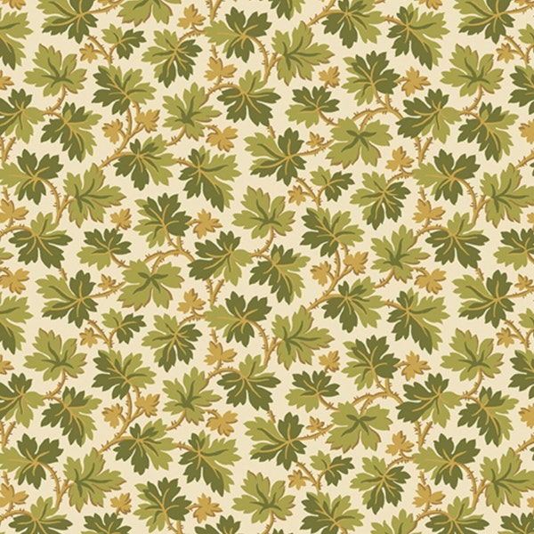 Autumn Woods - Maple Leaves (Green) 656 G by Andover Fabrics