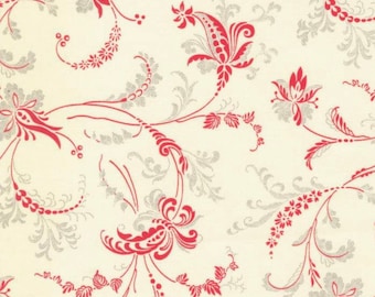 Collection For a Cause - Serene Scroll - Blender - Jacobean (Parchment Red) 44333 22 by Howard Marcus & 3 Sisters for Moda Fabrics