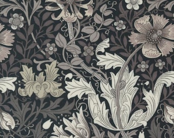 Ebony Suite - Best of Morris - Compton - Florals - Vines (Ebony) 8383 16 by Barbara Brackman for Moda Fabrics