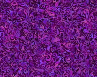 Prism II - Swirls - (Purple) 24JYQ-4 by Jason Yenter for In The Beginning Fabrics