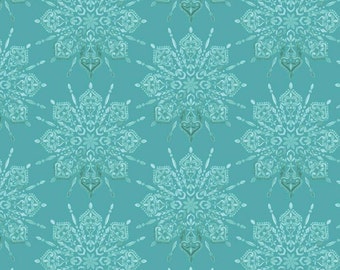 Floralicious - Medallion (Turquoise) C13481 by Lila Tueller for Riley Blake Designs