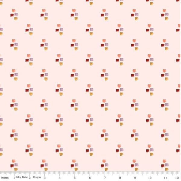CLOSE OUT - Maple - Strokes (Blush) C12477 by Gabrielle Neil for Riley Blake Designs