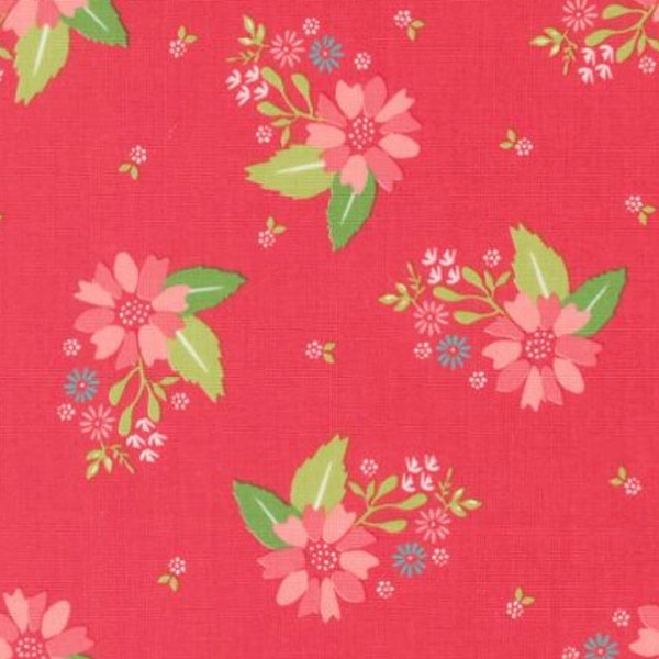 Strawberry Lemonade - Carnation - Florals (1/2 yard cut) (Strawberry) 37671 14 by Sherri & Chelsi for Moda Fabrics