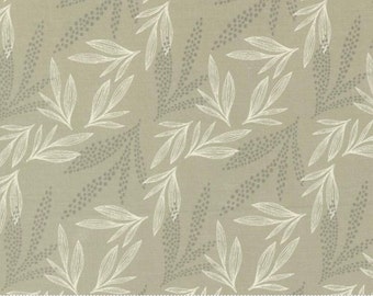 Woodland & Wildflowers - Leaf Lore - Leaves - Blender (Taupe) 45584 13 by Stephanie Sliwinski of Fancy That Design House for Moda Fabrics