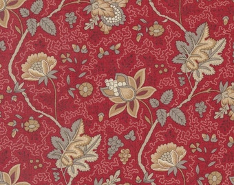 Chateau De Chantilly - La Fayette - Florals - Jacobean (Rouge) 13944 14 by French General for Moda