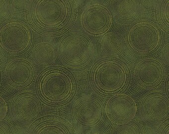 Radiance - Basics - Circles (Olive) 53727-13 by Whistler Studioss for Windham Fabrics