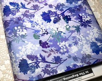 Garden of Dreams - Sprigs (Purple Brilliance) 5JYL3 by Jason Yenter for In The Beginning Fabrics
