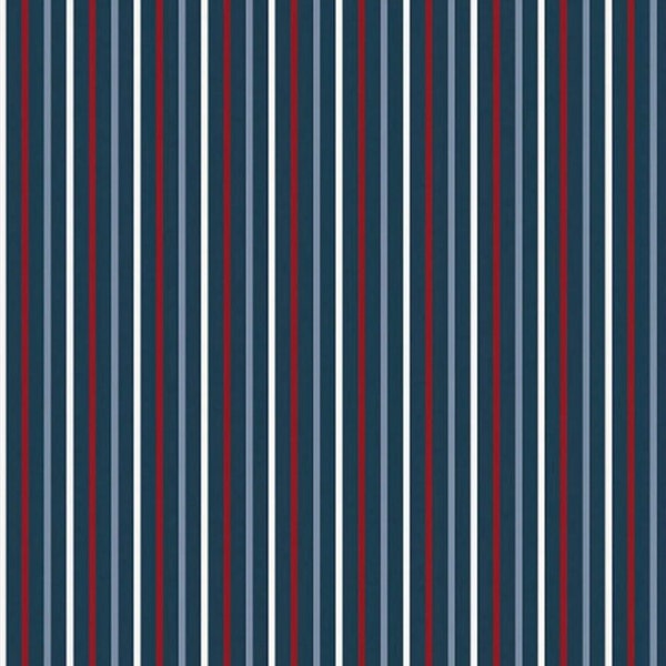 Red, White and True - Stripe (Navy) C13188 by Dani Mogstad for Riley Blake Designs