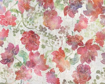 Ethereal - Large Floral (Red) 1JYT-1 by Jason Yenter for In The Beginning Fabrics