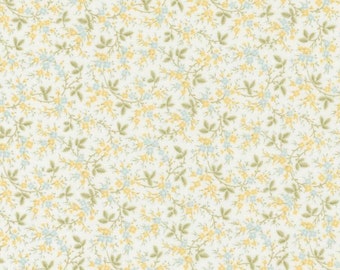 Honeybloom - Flourishing Flowers - Ditsy (Milk) 44344 11 by 3 Sisters for Moda Fabrics