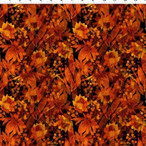 Reflections of Autumn - Glorious (1/4 yard cut & Fat Quarter) (Rust) 4RA-1 from In The Beginning Studio