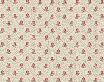 Antoinette - Champagne - Tulip - Small Floral (Pearl) 13955 11 by French General for Moda Fabrics