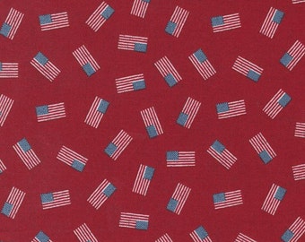 Stateside - Americana - Flags  (Apple Red) 55612 14 by Sweetwater for Moda
