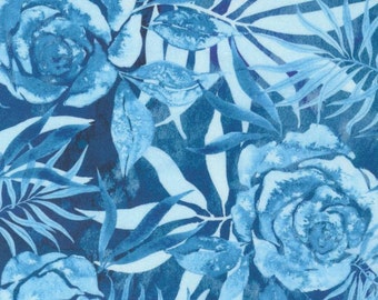 Coming Up Roses - Prussian Rose - Florals (Sapphire) 39783 16 by the Create Joy Project for Moda Fabrics
