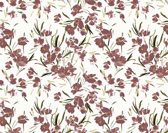 Perennial - Peony - Tulip (Ivory) 53787D-2 by Kelly Ventura for Windham Fabrics